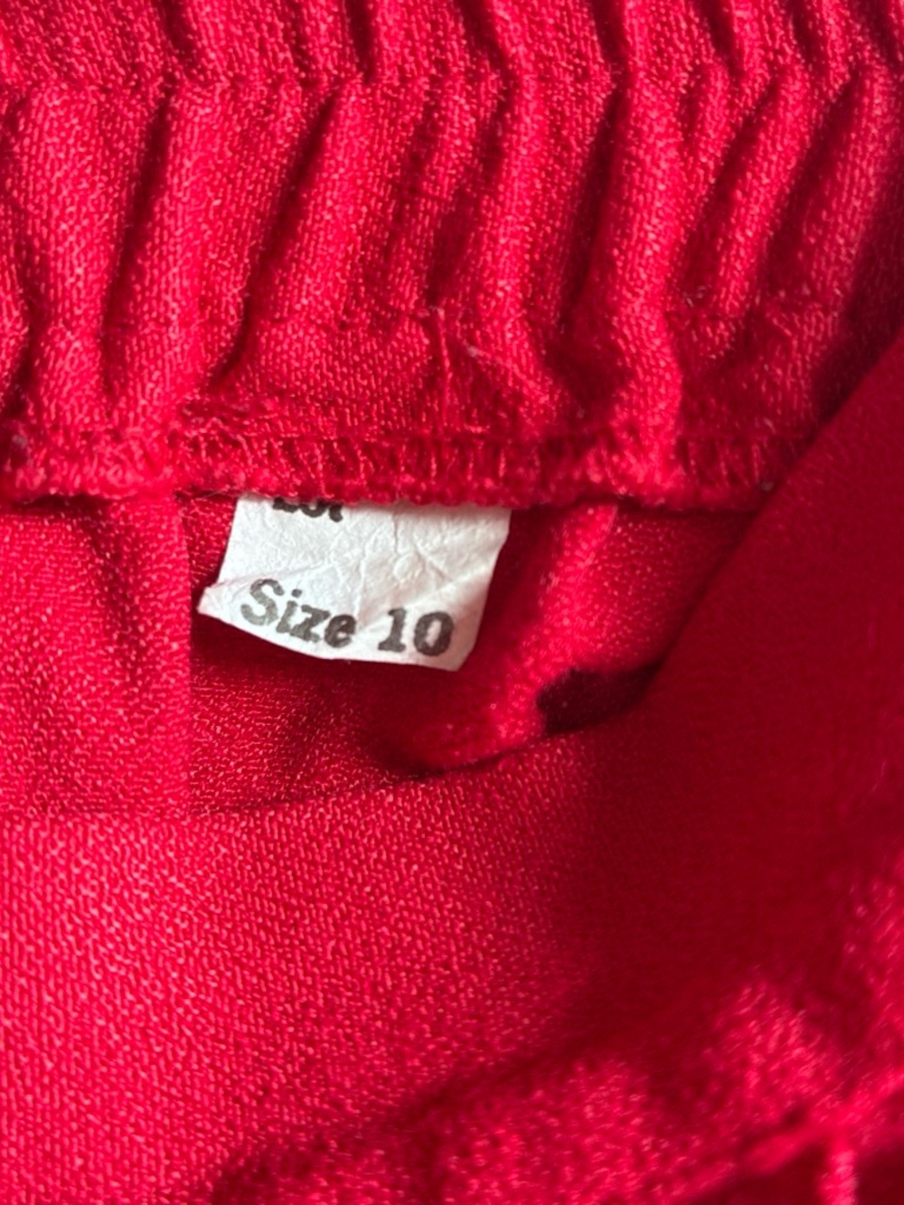 Red Wide-Leg Pants - Picture 4 of 4